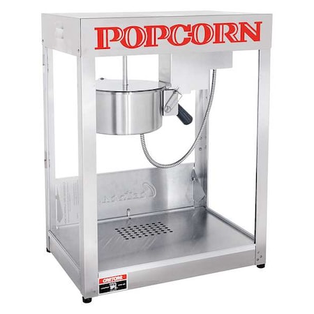 Popcorn Maker, 8/12/16 oz., 120V, Silver MPN:ENTA1X-X