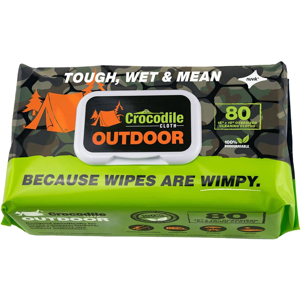 Crocodile Cloth Outdoor Biodegradable Cleaning Cloths, 15
