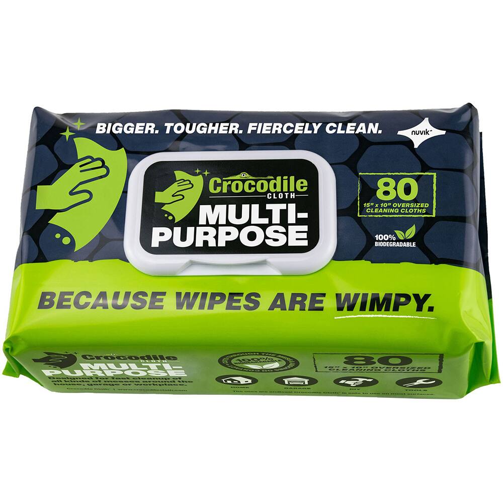 Crocodile Cloth All-Purpose Biodegradable Cleaning Cloths, 15