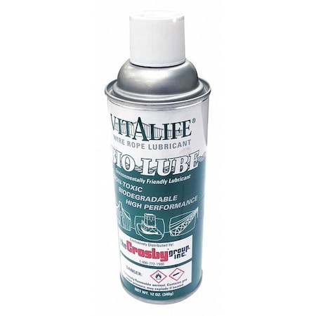 General Purpose Lubricant, 12 oz, Aerosol Spray Can, Vegetable Oil Base, 350 Degrees F Max Op Temp, Colorless MPN:1039004