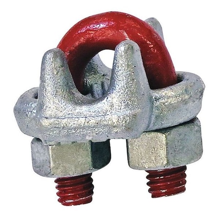 Wire Rope U-Bolt Clip, 1 1/2 in Rope dia. MPN:1010319