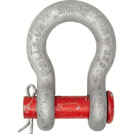 Anchor Shackle, 1, 000 lb, Carbon Steel MPN:1018017