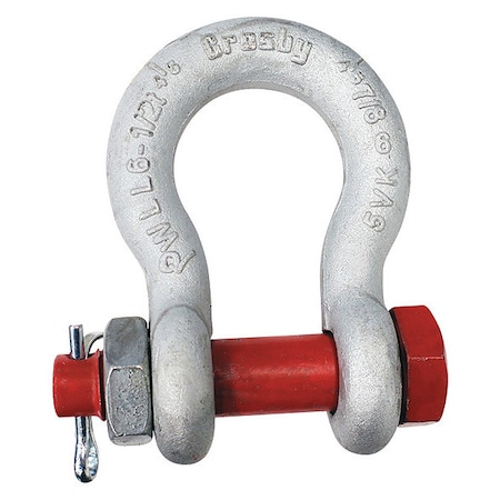 Anchor Shackle, 13, 000 lb, Carbon Steel MPN:1019533