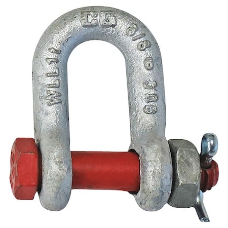 D-Shackle, 1, 000 lb Load Cap, Carbon Steel MPN:1019768