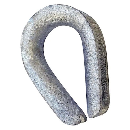 Wire Rope Thimble, 3/8 in Rope dia., Steel MPN:1037675