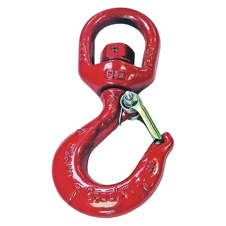 Swivel Hook, Carbon Steel, 30, 000 lb., Red MPN:1048675