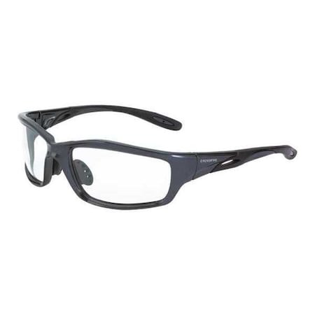 Infinity, Safety Glasses, Anti-Scratch, Clear Lens, Gray Frame, Frameless MPN:224