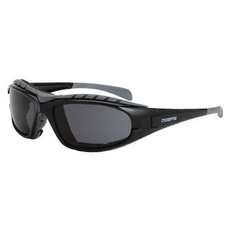 Diamond, Safety Glasses, Anti-Scratch, Gray Lens, Black Frame, Full-Frame MPN:2761 AF
