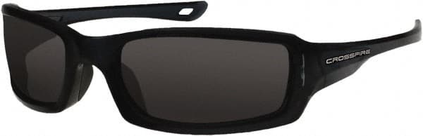Safety Glass: Scratch-Resistant, Polycarbonate, Smoke Lenses, Full-Framed, UV Protection MPN:20291