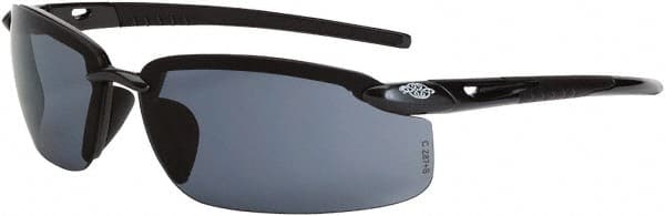 Safety Glass: Scratch-Resistant, Polycarbonate, Smoke Lenses, Full-Framed, UV Protection MPN:2961