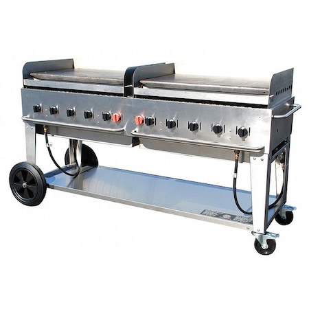 Portable Gas Griddle, 10 Burners MPN:MG-72