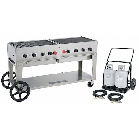 Gas Grill w/Cart, LP, BtuH 129000 MPN:MCC-60