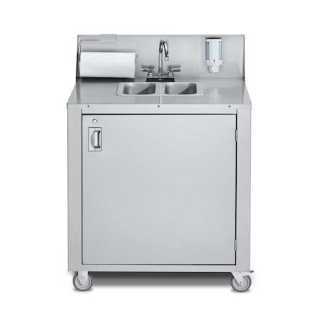 Portable Hand Sink 12 in x 6 in, 2, Stainless Steel MPN:CVPHS-2