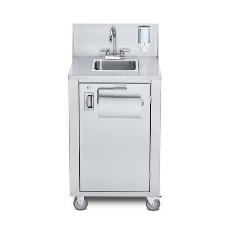 Portable Hand Sink 14 in x 12 in, 1, Stainless Steel MPN:CVPHS-4
