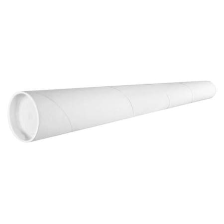 Mailing Tube, White, Cylindrical, PK50 MPN:P1516W