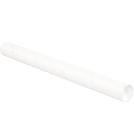Mailing Tube, White, Cylindrical, PK34 MPN:P2518W