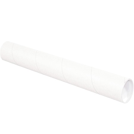 Mailing Tube, 24inLx3in.dia, White, PK24 MPN:P3024W