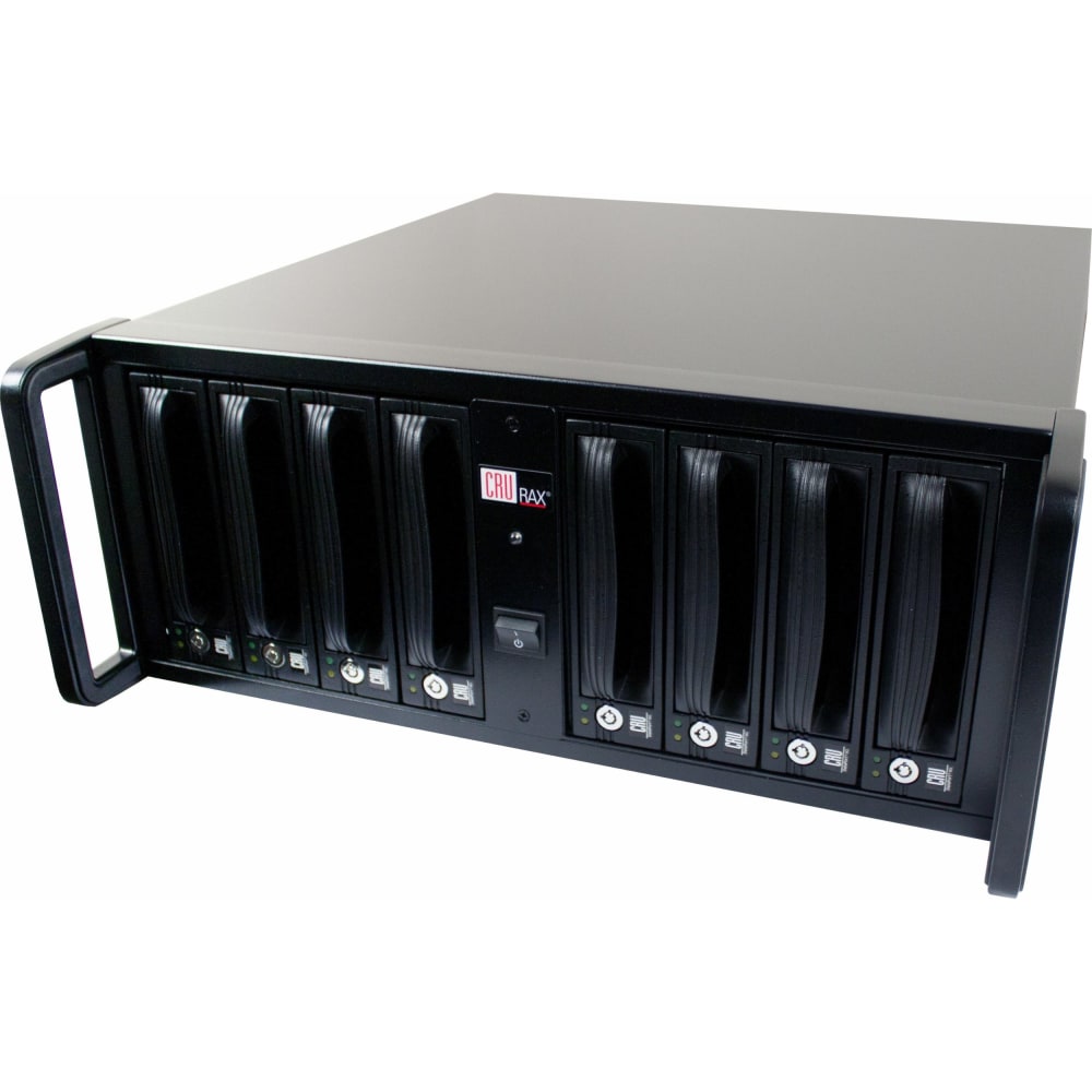 CRU RAX841-XJ 6 Gbps JBOD Rackmount Enclosure - 8 x HDD Supported - RAID Supported - JBOD RAID Levels - 8 x Total Bays - 4U - Rack-mountable MPN:41405-1130-0000