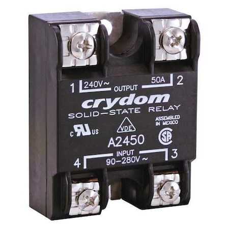 Solid State Relay, 1 Phase, Screw Clamp, Panel, SCR MPN:A2425