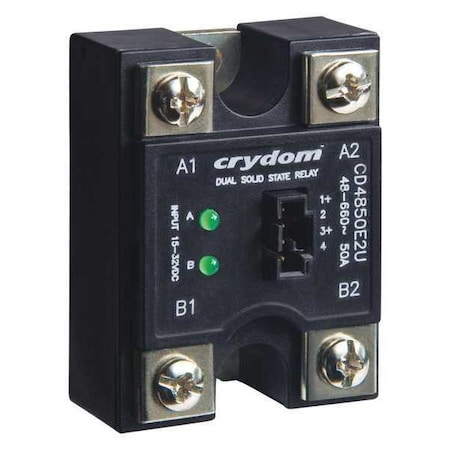 Dual Solid State Relay, 2 Phase, Screw Clamp, Panel, SCR MPN:CD2450W2V