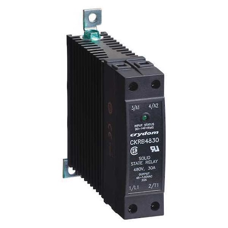Solid State Relay, 1 Phase, Box Clamp, DIN Rail, SCR MPN:CKRA2420
