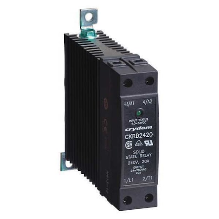 Solid State Relay, 1 Phase, Screw Clamp, DIN Rail, SCR MPN:CKRD4820