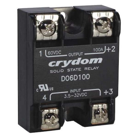 Solid State Relay, 1 Phase, Screw Clamp, Panel, MOSFET MPN:D06D80