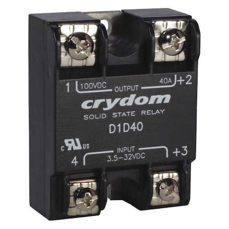 Solid State Relay, 1 Phase, Screw Clamp, Panel, MOSFET MPN:D1D40