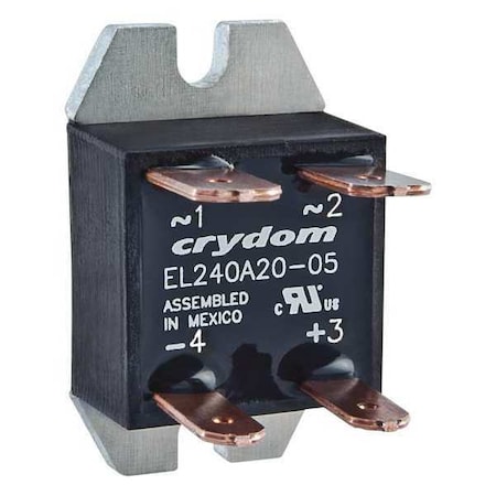 Solid State Relay, 1 Phase, Quick Connect, Panel, SCR MPN:EL240A20-05