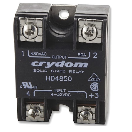 Solid State Relay, 1 Phase, Screw Clamp, Panel, SCR MPN:HD4850