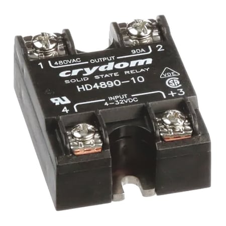 Solid State Relay, 1 Phase, Screw Clamp, Panel, SCR MPN:HD4890-10
