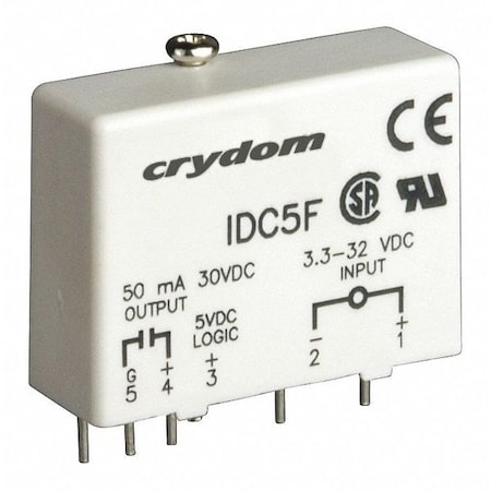Input/Output Relay, 50mA, Plug-In, White MPN:IDC5
