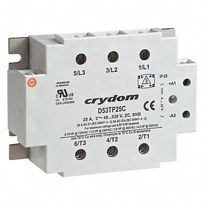 Solid State Relay In 90 to 140VAC 25 MPN:B53TP25C-10