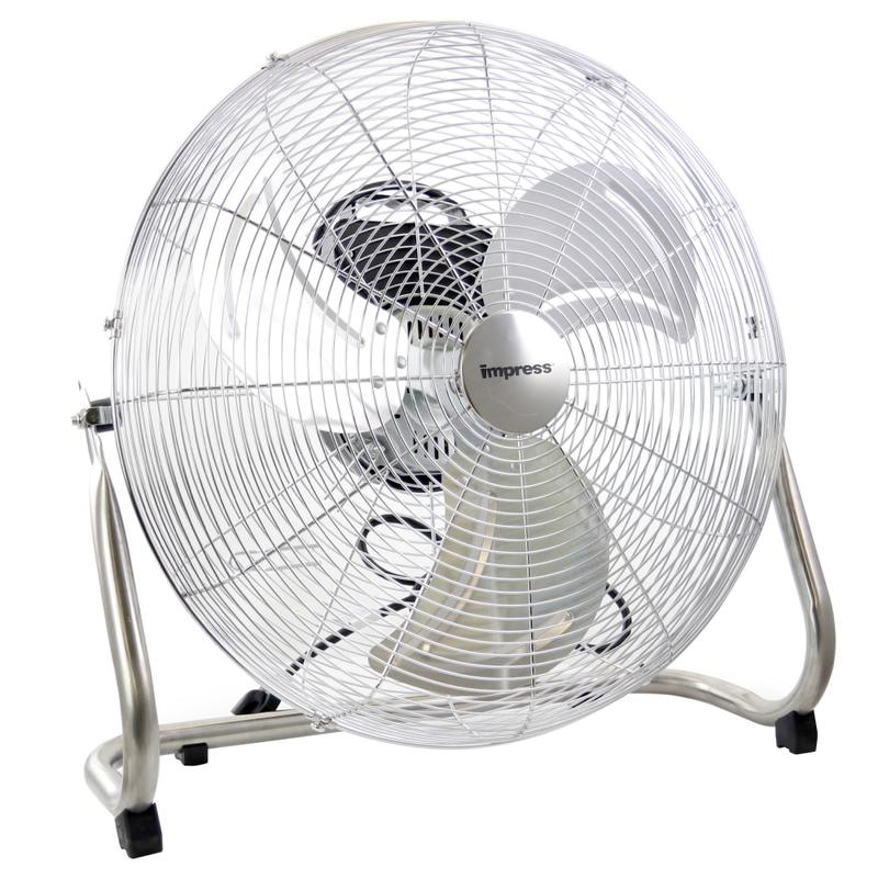 Impress 3-Speed High-Velocity Metal Fan, 18in, Chrome MPN:99583456M