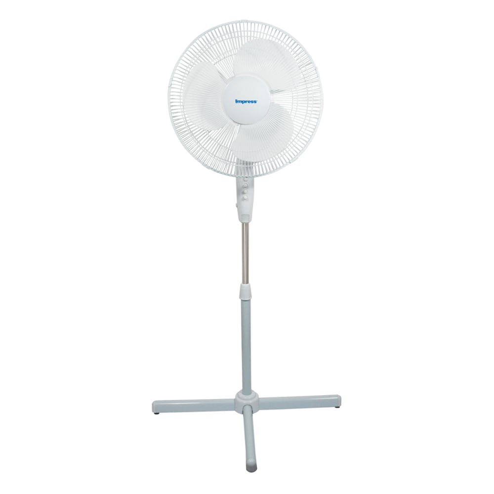 Impress Handi-Fan Oscillating Stand Fan, 52inH x 21inW x 16inD, White MPN:99586197M