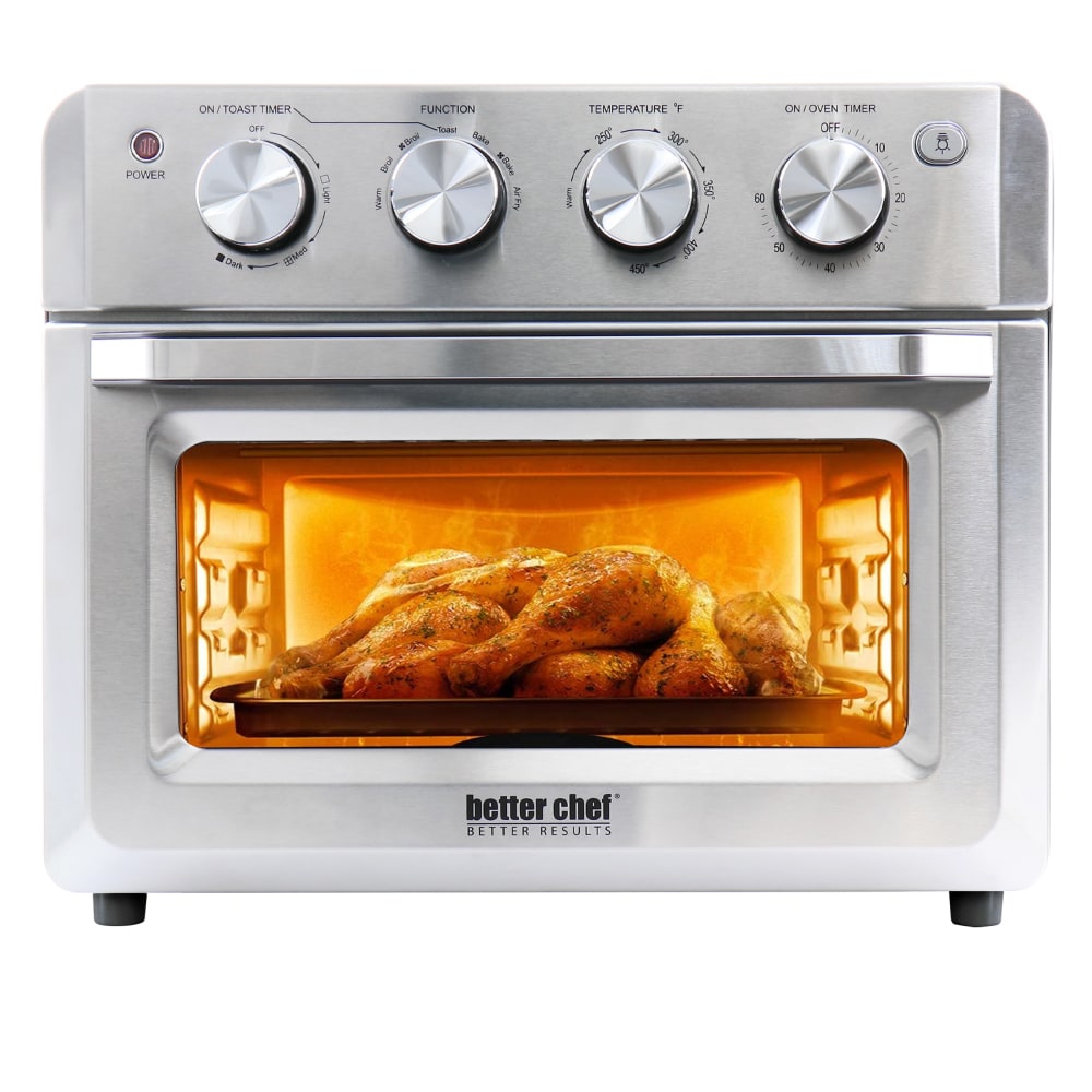 Better Chef Do-It-All Convection Air Fryer/Toaster/Broiler Oven, 20-Liter, Silver MPN:995116984M