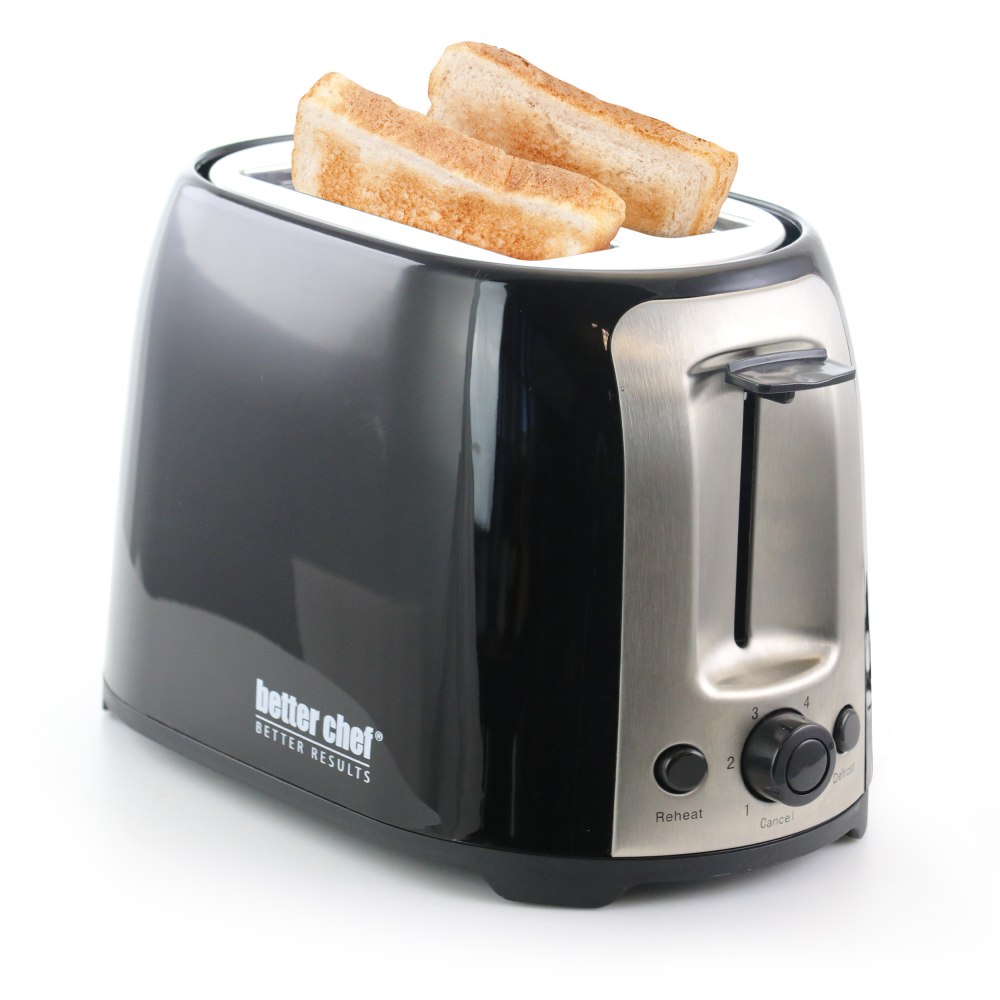 Better Chef 2-Slice Toaster, Extra-Wide-Slot, Black MPN:99595026M
