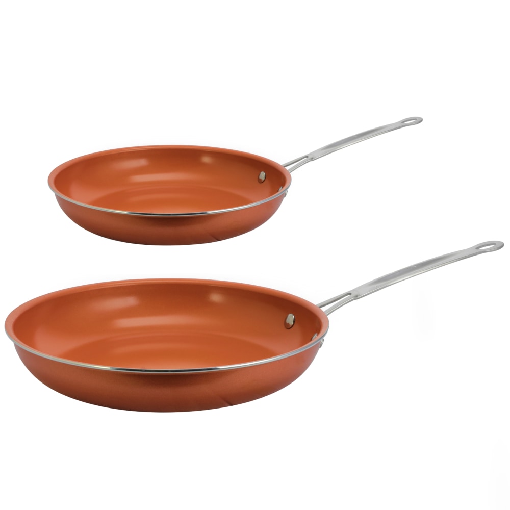Better Chef Ceramic-Coated Non-Stick Fry Pans, Copper, Set Of 2 Pans MPN:995111449M