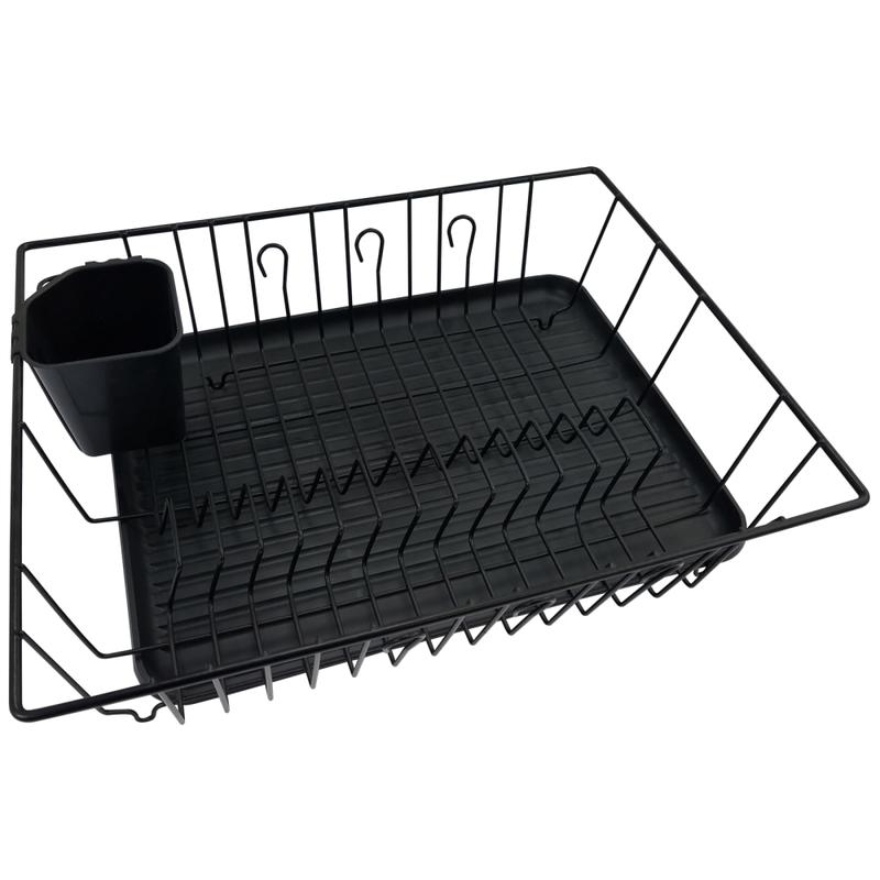 Better Chef 3-Piece Dish Rack With Drainer, Black MPN:99589238M