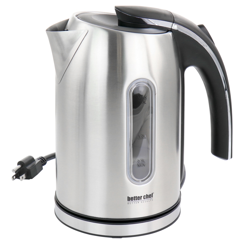 Better Chef 1.7-Liter Stainless Steel 360 deg. Cordless Electric Kettle, Silver MPN:995117974M