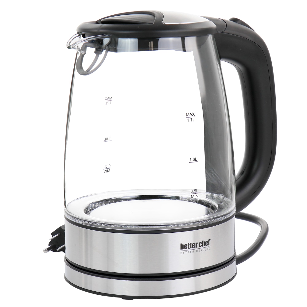 Better Chef 1.7-Liter Stainless Steel Electric Kettle, Clear MPN:995117975M