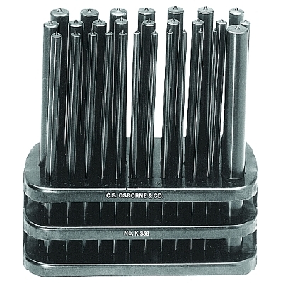 02470 28PC Set Transferpunch w/Rack MPN:K-358