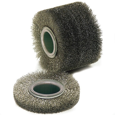 SS Wire Brushes, 4in dia x 1in MPN:46202N