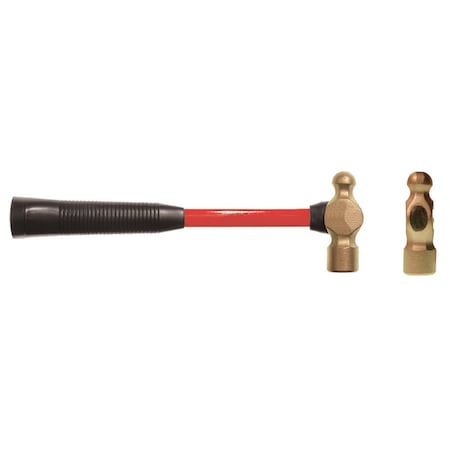 Non Sparking Hammer, Ball Peen, 2.75 lb, Aluminum Bronze MPN:EX101U-0275A