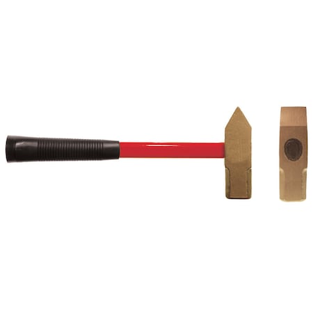 Non Sparking Hammer, Cross Peen, 2.5 lb, Aluminum Bronze MPN:EX102U-0250A