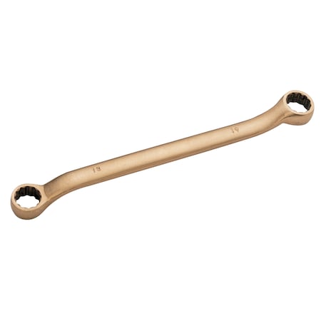 Non Sparking Wrench, Dbl Box, Offset, 12 x 13mm, Aluminum Bronze MPN:EX202F-12-13A