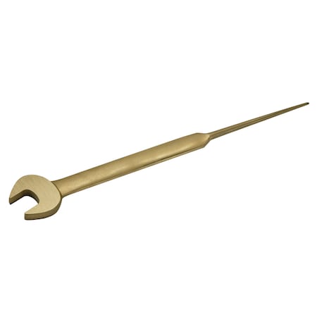Non Sparking Wrench, Open End w/Pin, 1 7/16in, Beryllium Copper MPN:EX205S-075UB