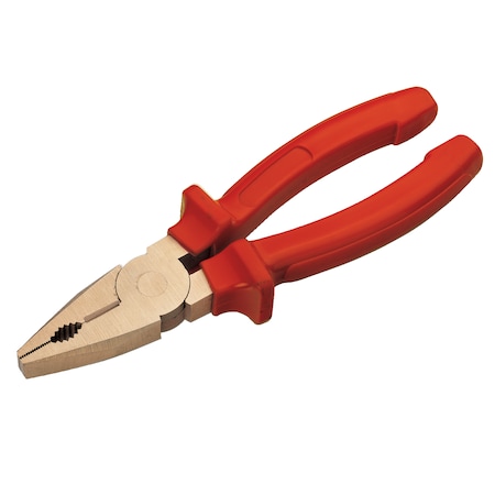 Non Sparking Comb Pliers w/Side Cut, 200mm(8in), Aluminum Bronze MPN:EX612-8A