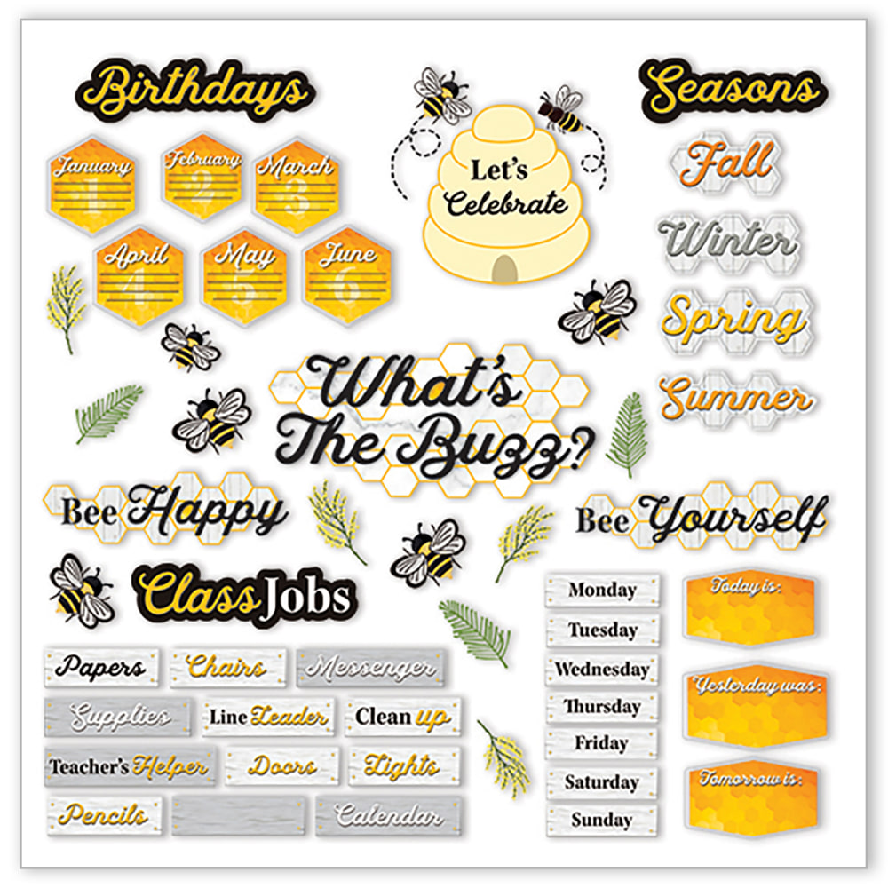 Eureka The Hive Classroom Organization 63-Piece Bulletin Board Set MPN:EU-847810