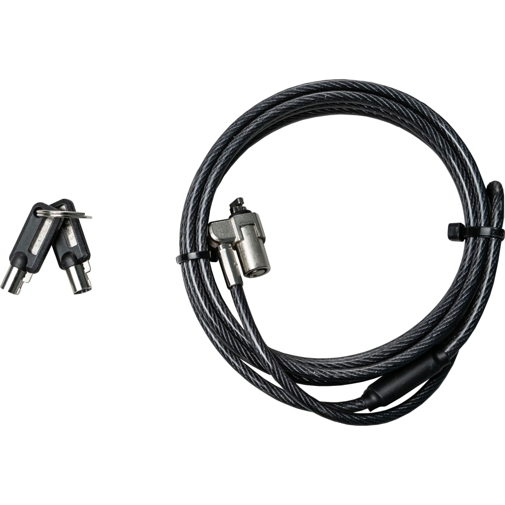 CTA Digital Steel Security K-Slot Cable Lock - 6.67 ft Cable - Keyed Lock - Silver - Galvanized Steel - For Notebook, Desktop Computer MPN:LT-SC